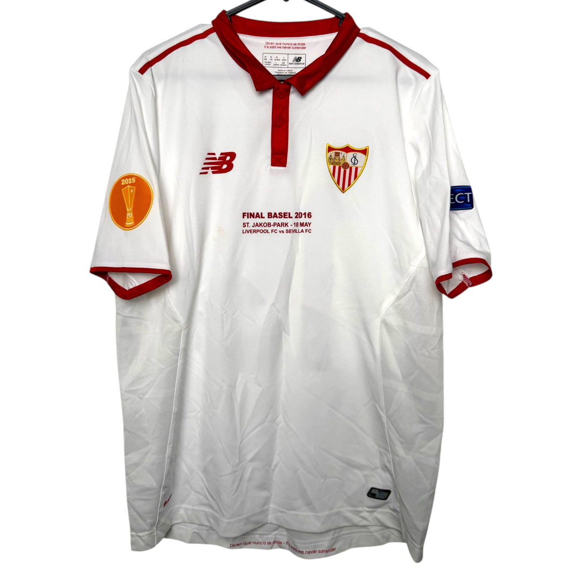 Original Sevilla 2015/16 Home - Ever Banega #19 Size M