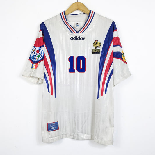 Original France 1996 Away - Zidane #10 Size XL fit L (Jaspo)