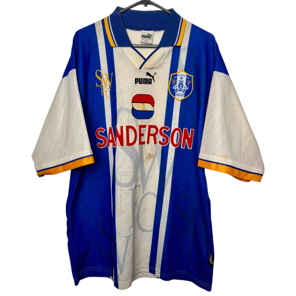 Original Sheffield Wednesday 1995/97 Home - Size L