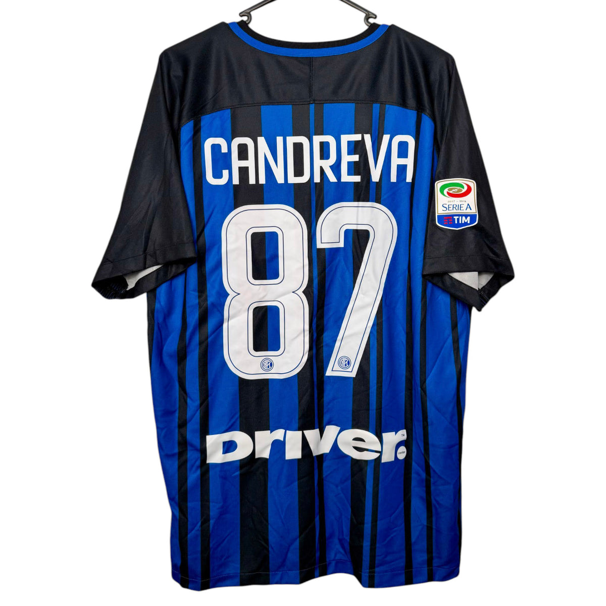 Original Inter Milan 2017/18 Home - Candreva #87 Size L