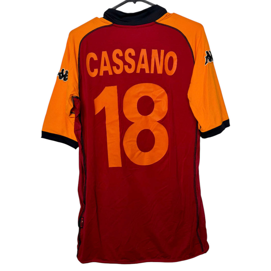 Original AS Roma 2002/03 Home - Cassano #18 Size S