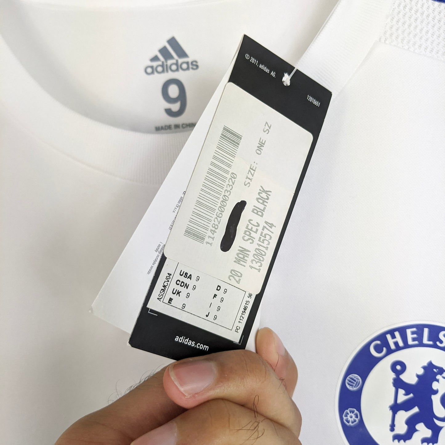 Original Chelsea 2015/16 Away - Terry #26 Size 9 fit L (Player Issue) (Bnwt)