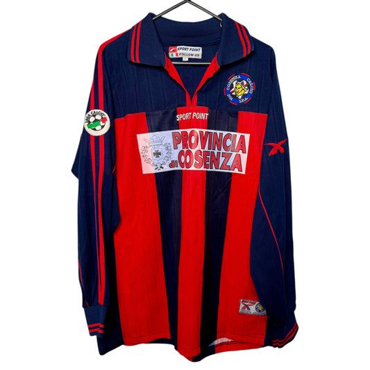 Original Cosenza Calcio 2002/03 Home - Lentini # Size L (Long Sleeve)