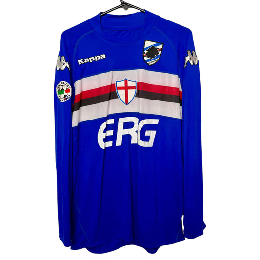 Original Sampdoria 2005/07 Home - Delvecchio #40 Size M (Long Sleeve)