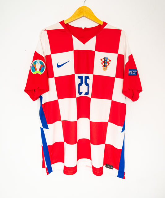 Authentic Croatia 2020 Home Jersey - Joško Gvardiol #25 Size XL