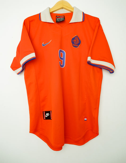 Authentic Netherlands 1997 Home Jersey - Patrick Kluivert #9 Size L