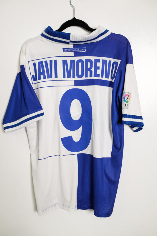 Authentic Deportivo Alaves 1999/00 Home - Javi Moreno #9 Size M