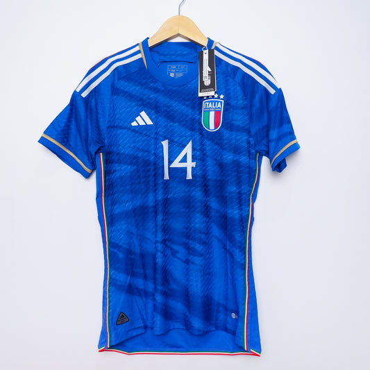 Authentic Italy 2022 - Federico Chiesa #14 Size L (Player Issue)