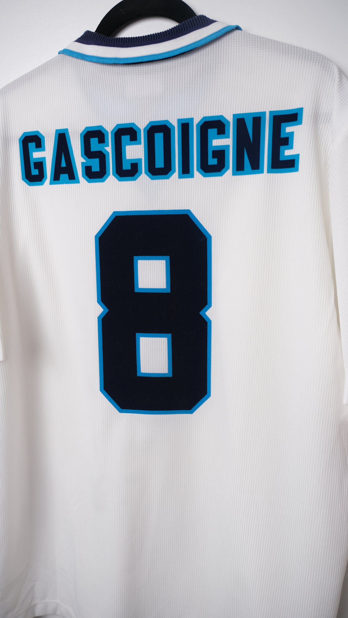 Original England 1995/97 Home - Gascoigne #8 Size XL