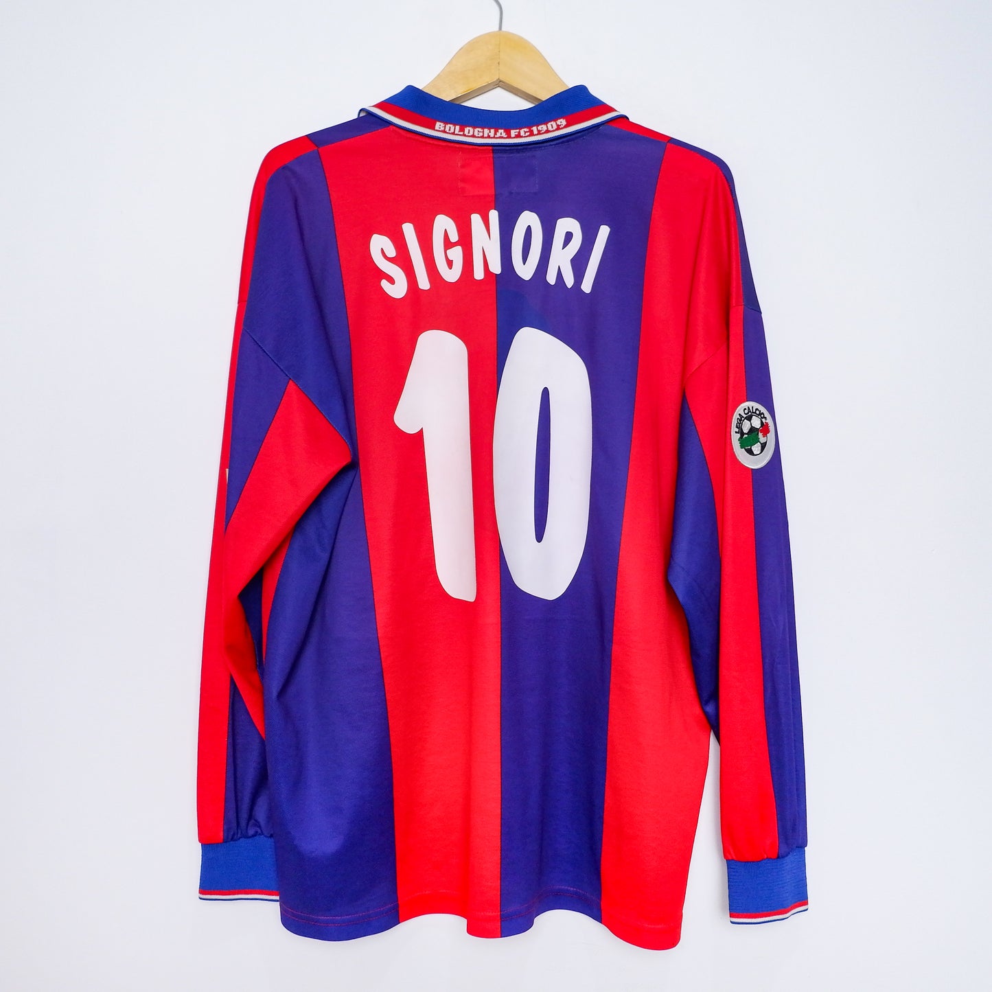 Authentic Bologna 2001/02 - Giuseppe Signori #10 Size XL (Long Sleeve)
