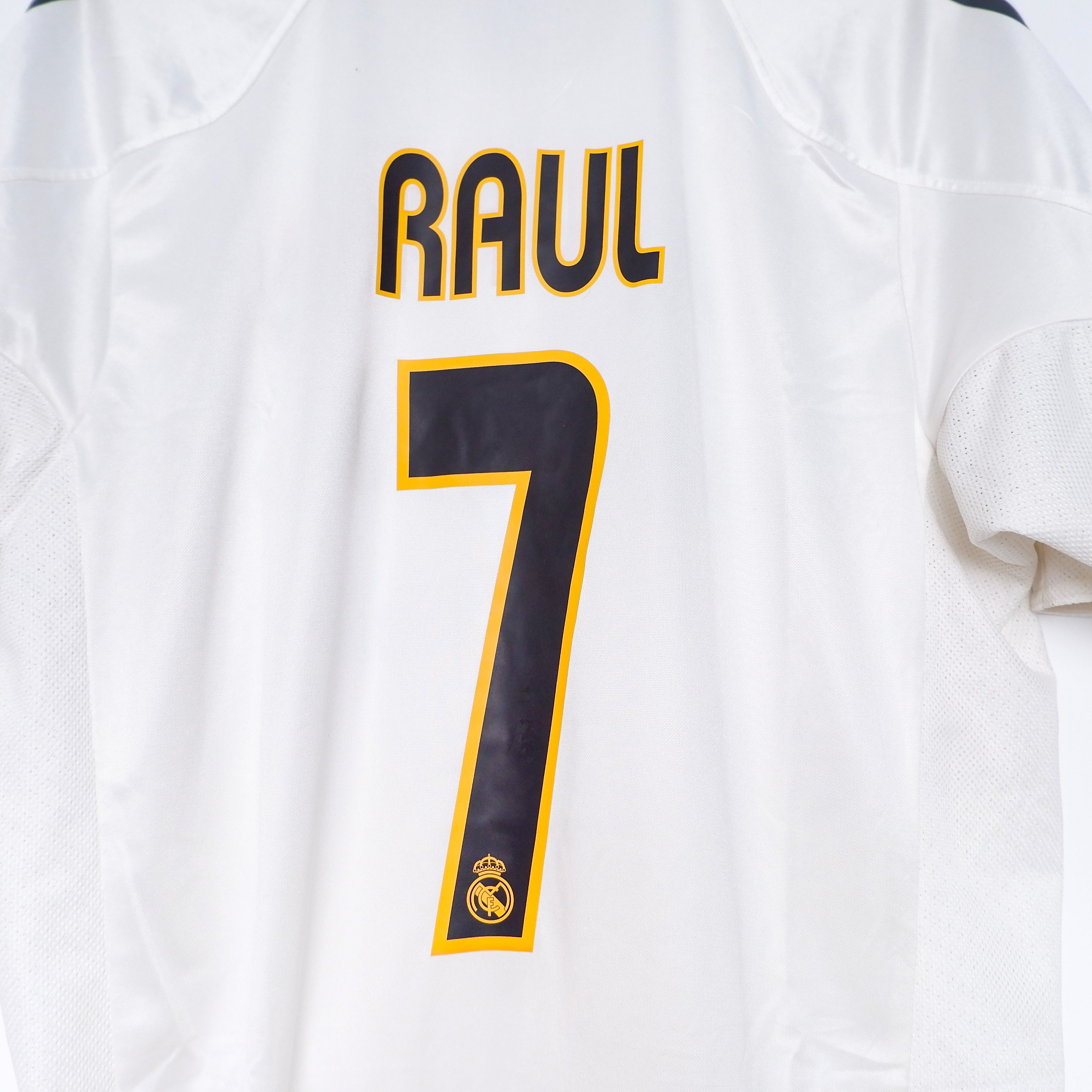 Authentic Real Madrid 2004 05 Home Jersey Raul Gonzalez 7 Size M Authentic Retro Jerseys