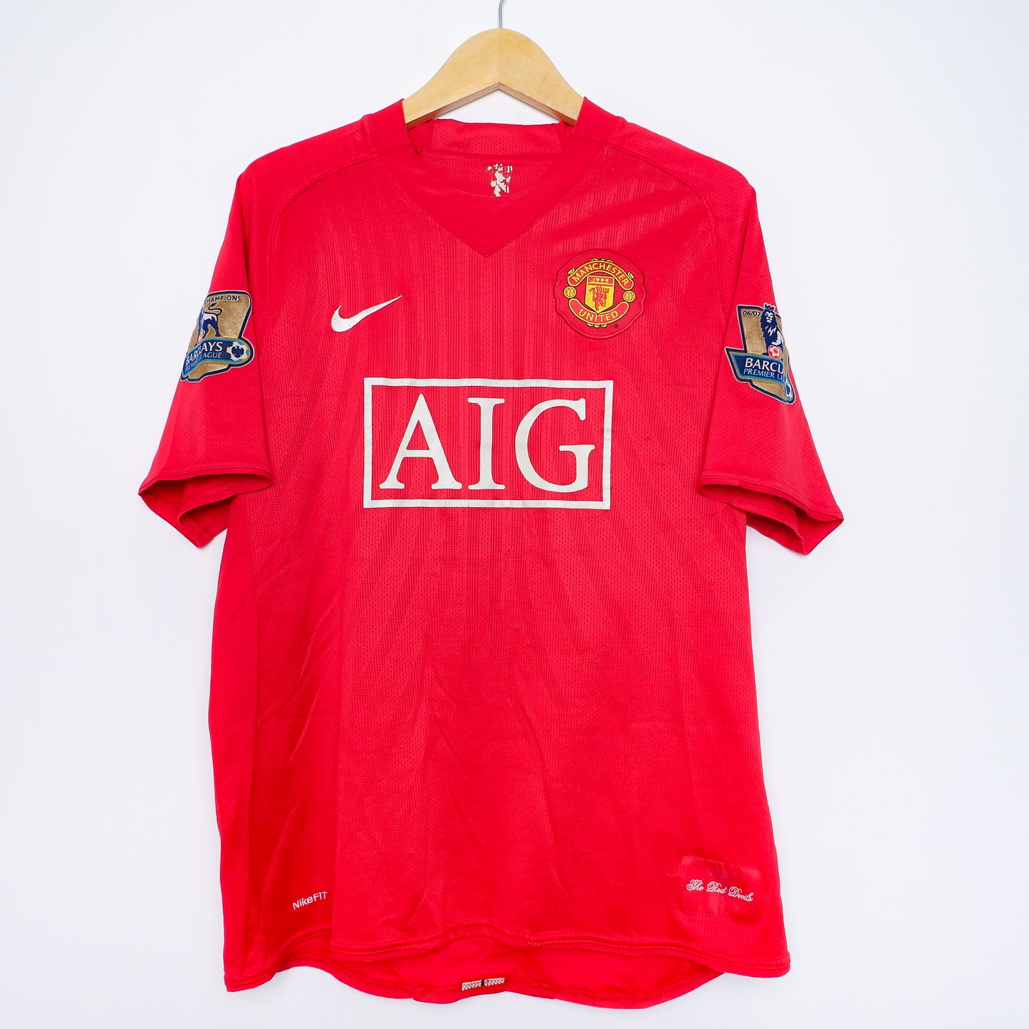 Authentic Manchester United 2007/08 Home - Ryan Giggs #11 Size L