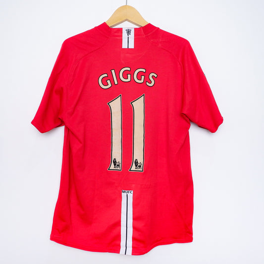 Authentic Manchester United 2007/08 Home - Ryan Giggs #11 Size L