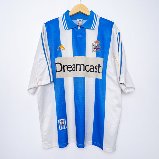 Authentic Deportivo de La Coruña 2000/01 Home - Djalminha #8 Size XL