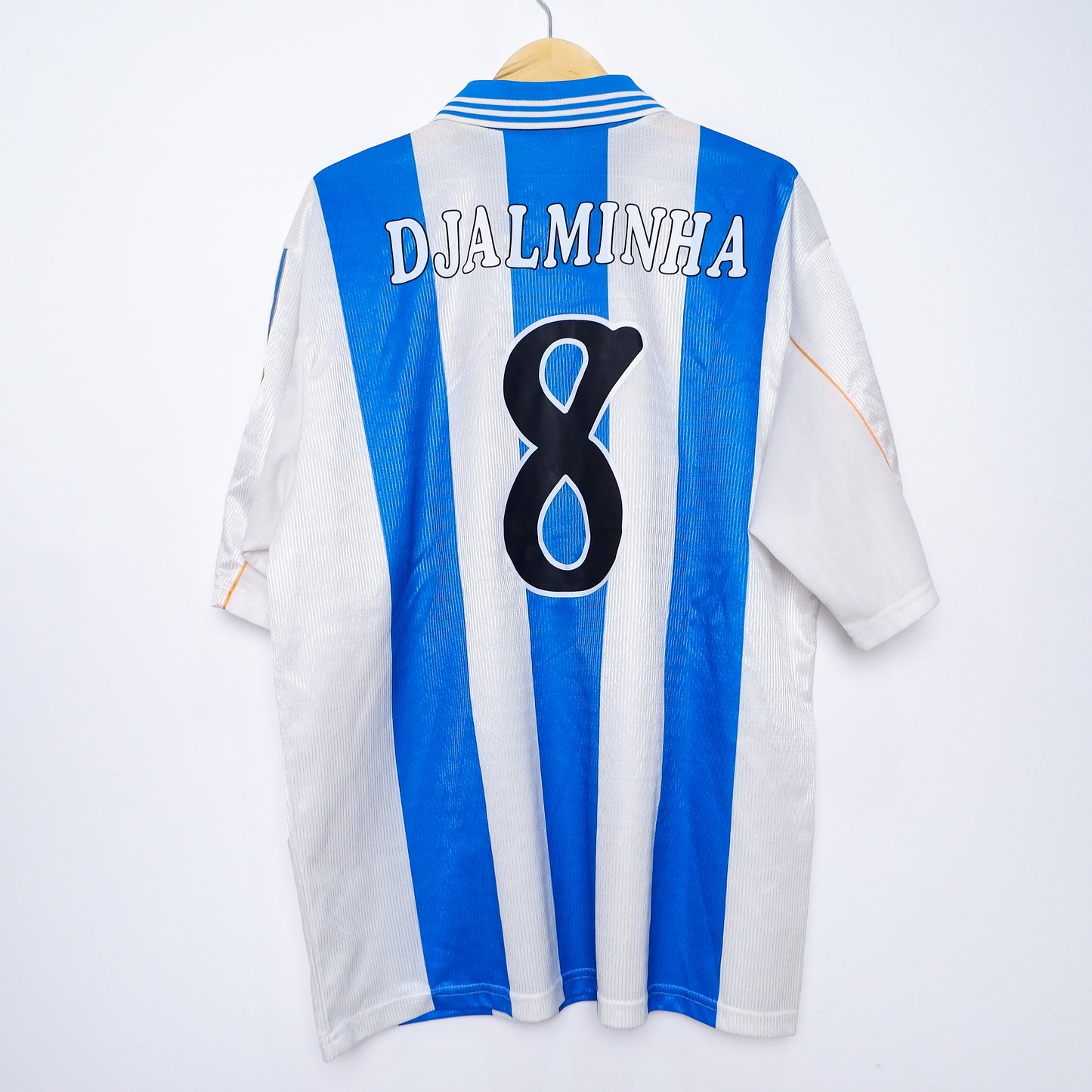 Authentic Deportivo de La Coruña 2000/01 Home - Djalminha #8 Size XL