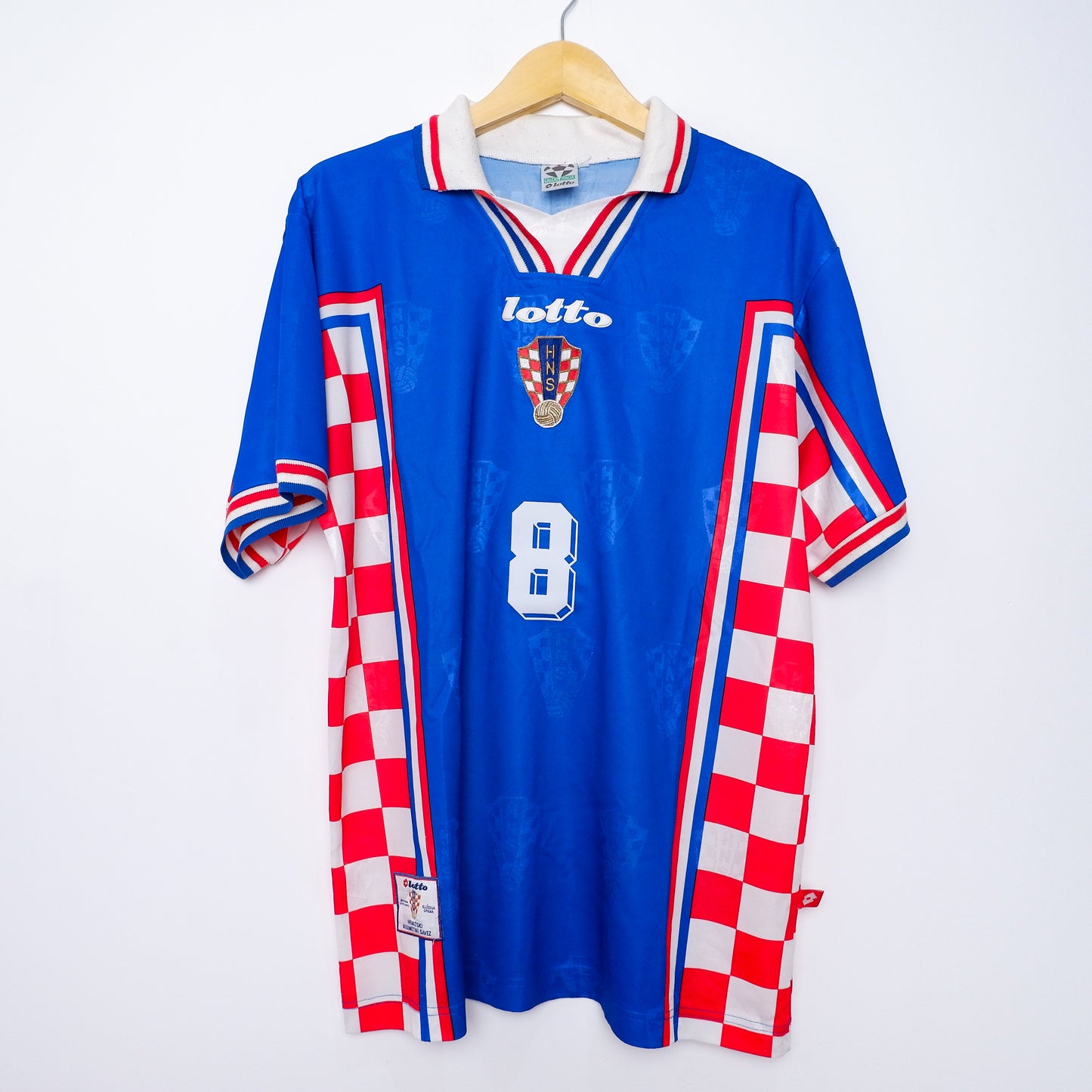 Authentic Croatia 1998 Away - Robert Prosinečki #8 Size L