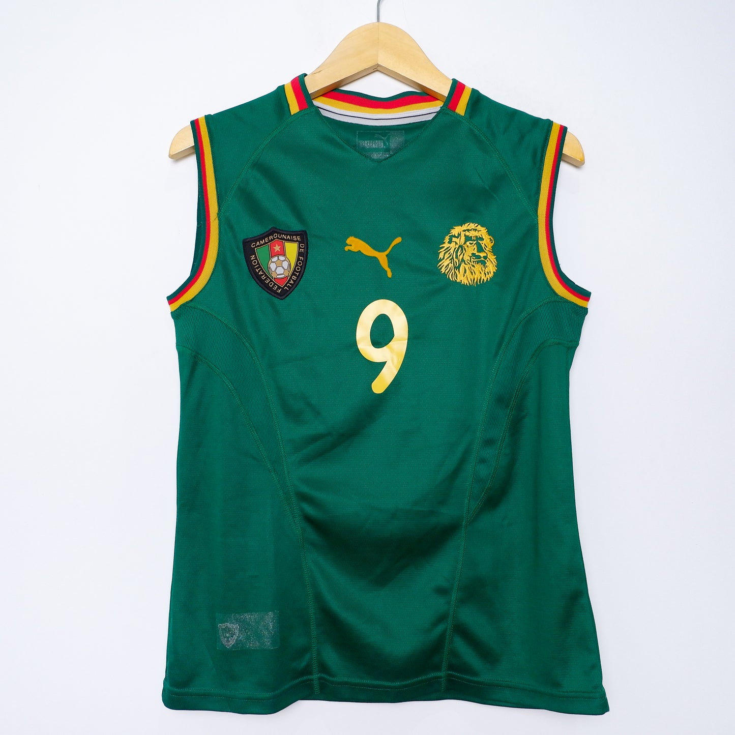 Authentic Cameroon 2002 - Samuel Eto'o #9 Size S