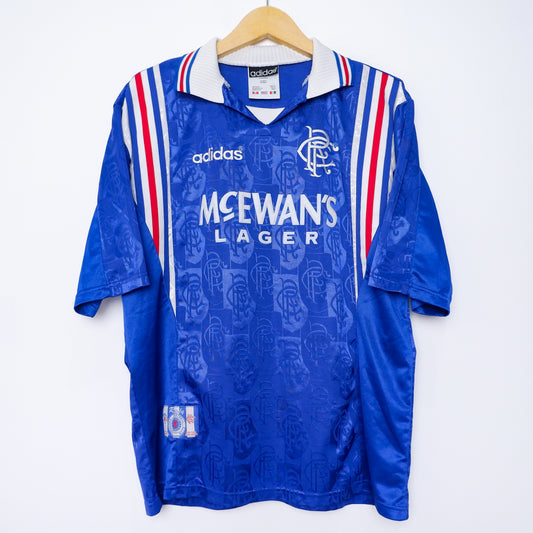 Authentic Rangers 1996/97 - Paul Gascoigne #9 Size L