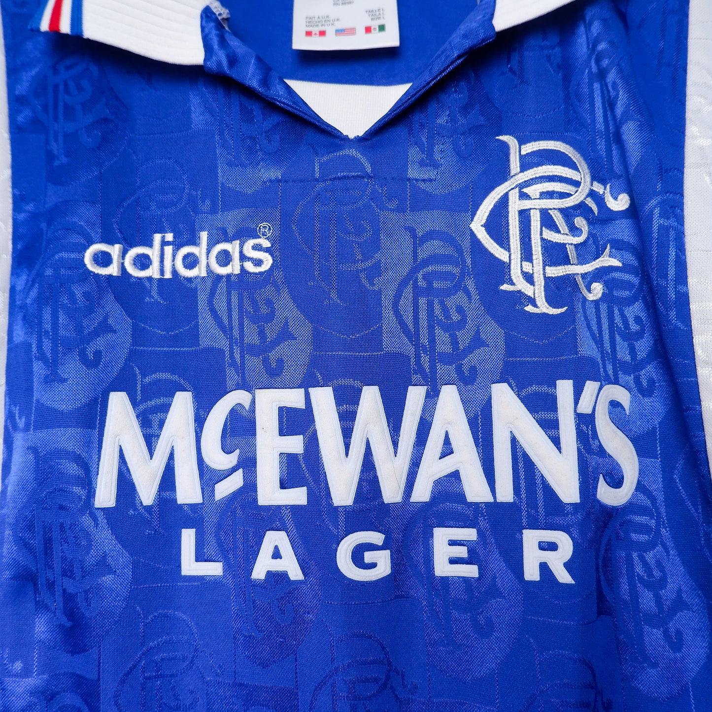 Authentic Rangers 1996/97 - Paul Gascoigne #9 Size L