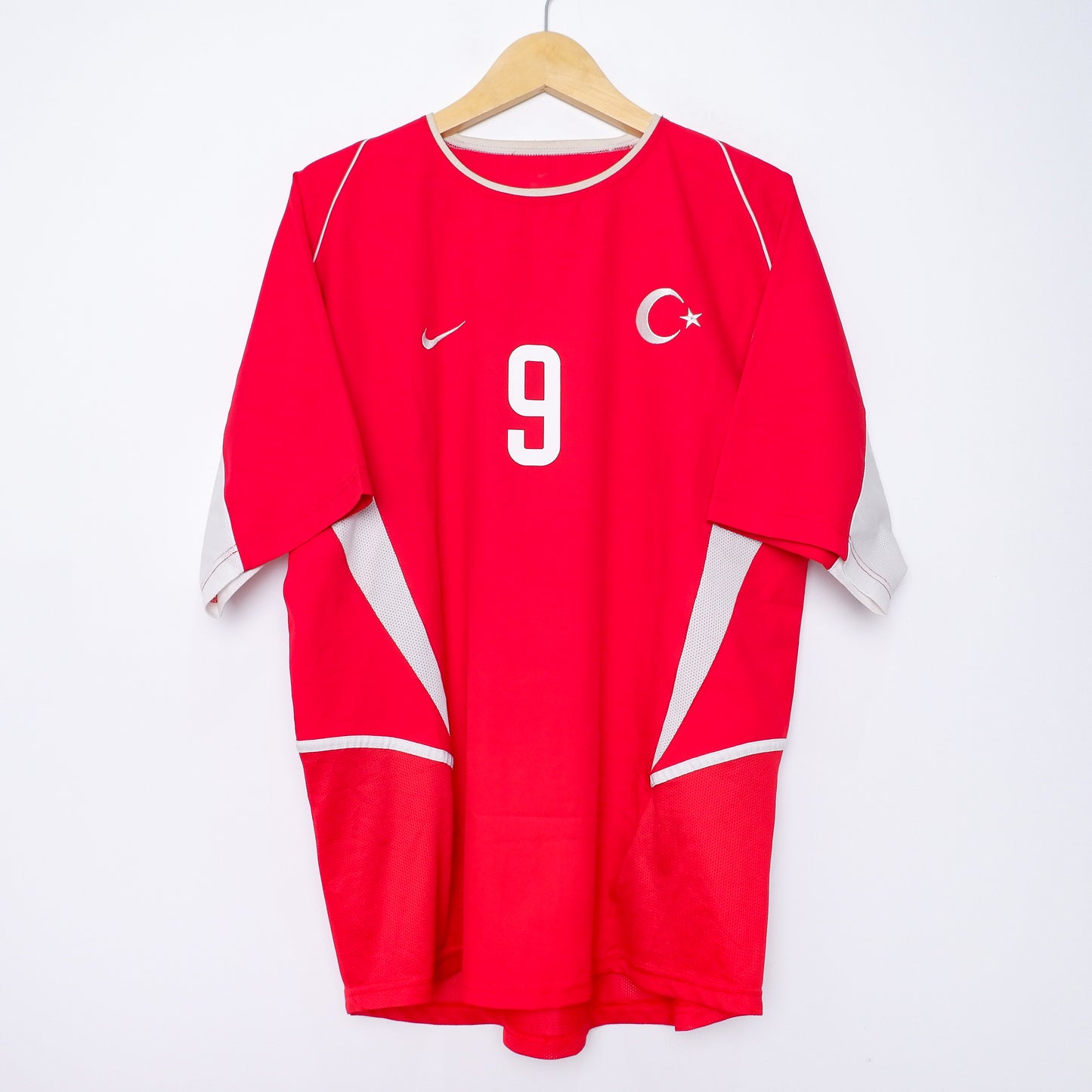 Authentic Türkiye 2002 Home - Hakan Şükür #9 Size L