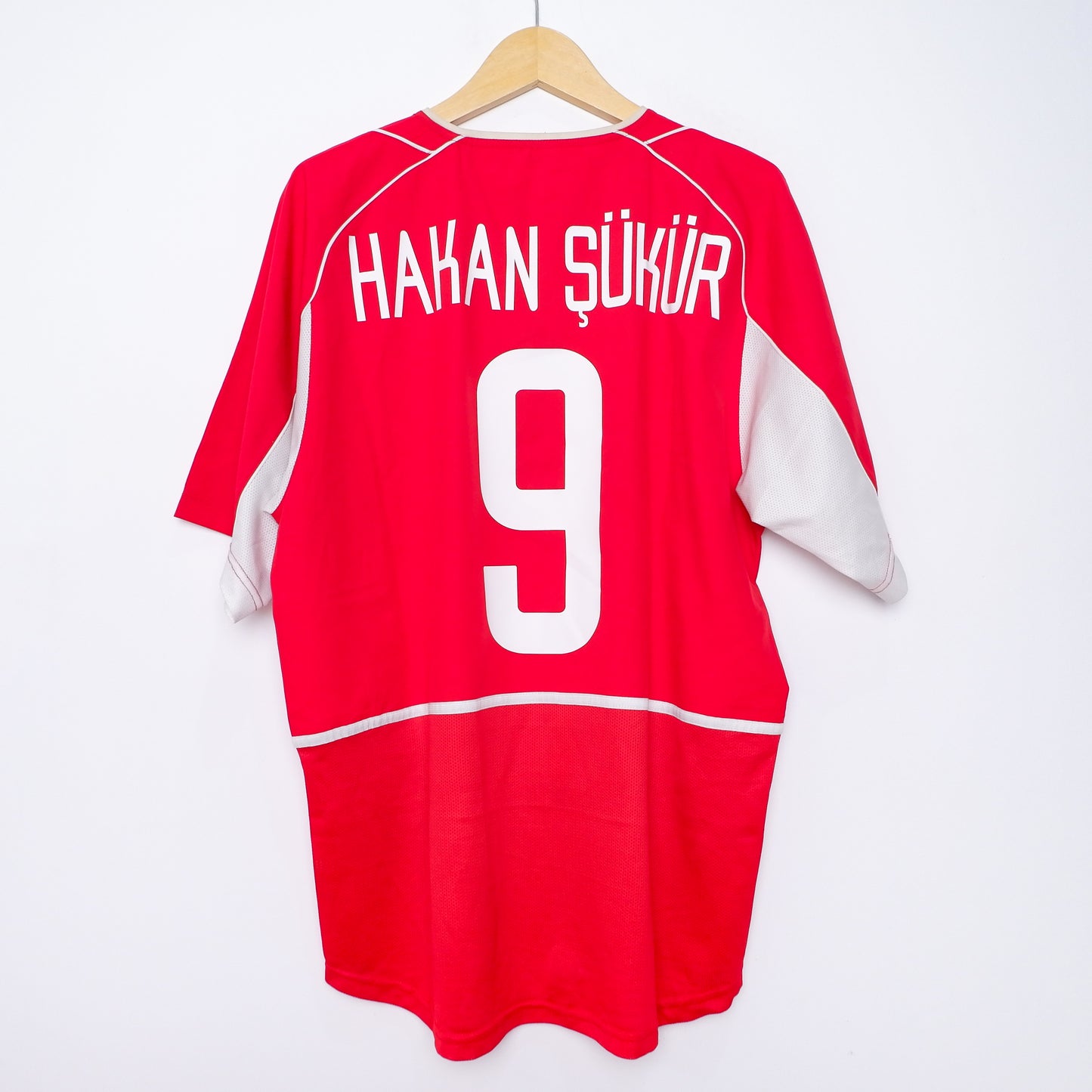 Authentic Türkiye 2002 Home - Hakan Şükür #9 Size L