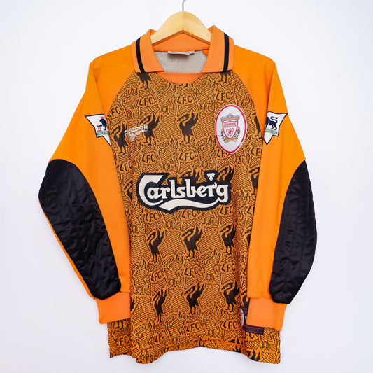 Authentic Liverpool 1996/97 GK - David James #1 Size L (Long sleeve)