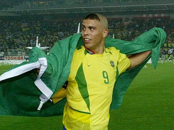 Authentic Brazil 2002 Home - Ronaldo #9 Size XL