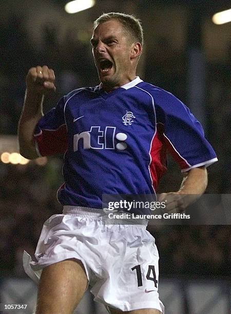 Authentic Rangers 2001/02 Home - De Boer #14 Size M