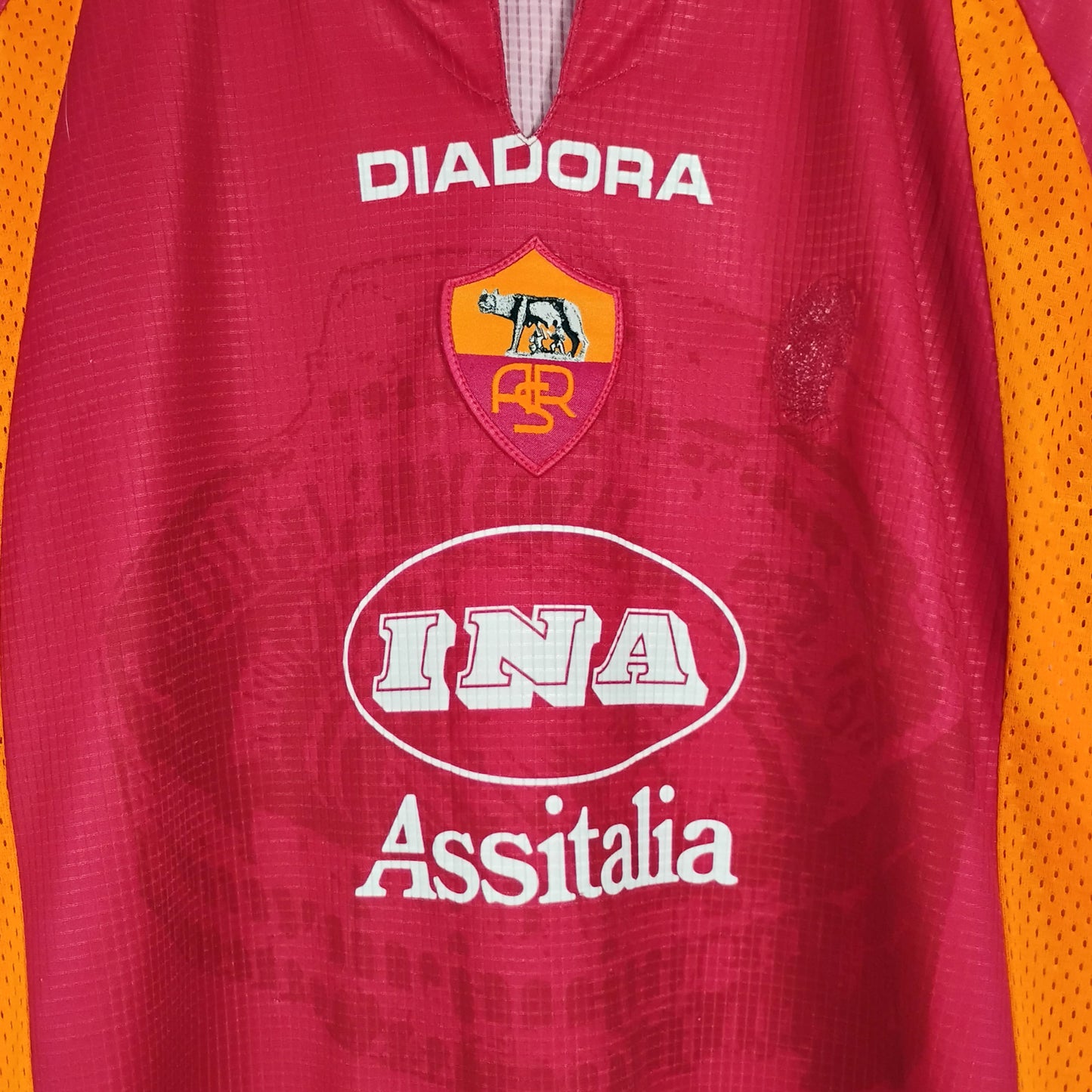 Original AS Roma 1997/98 Home - Totti #10 Size XL
