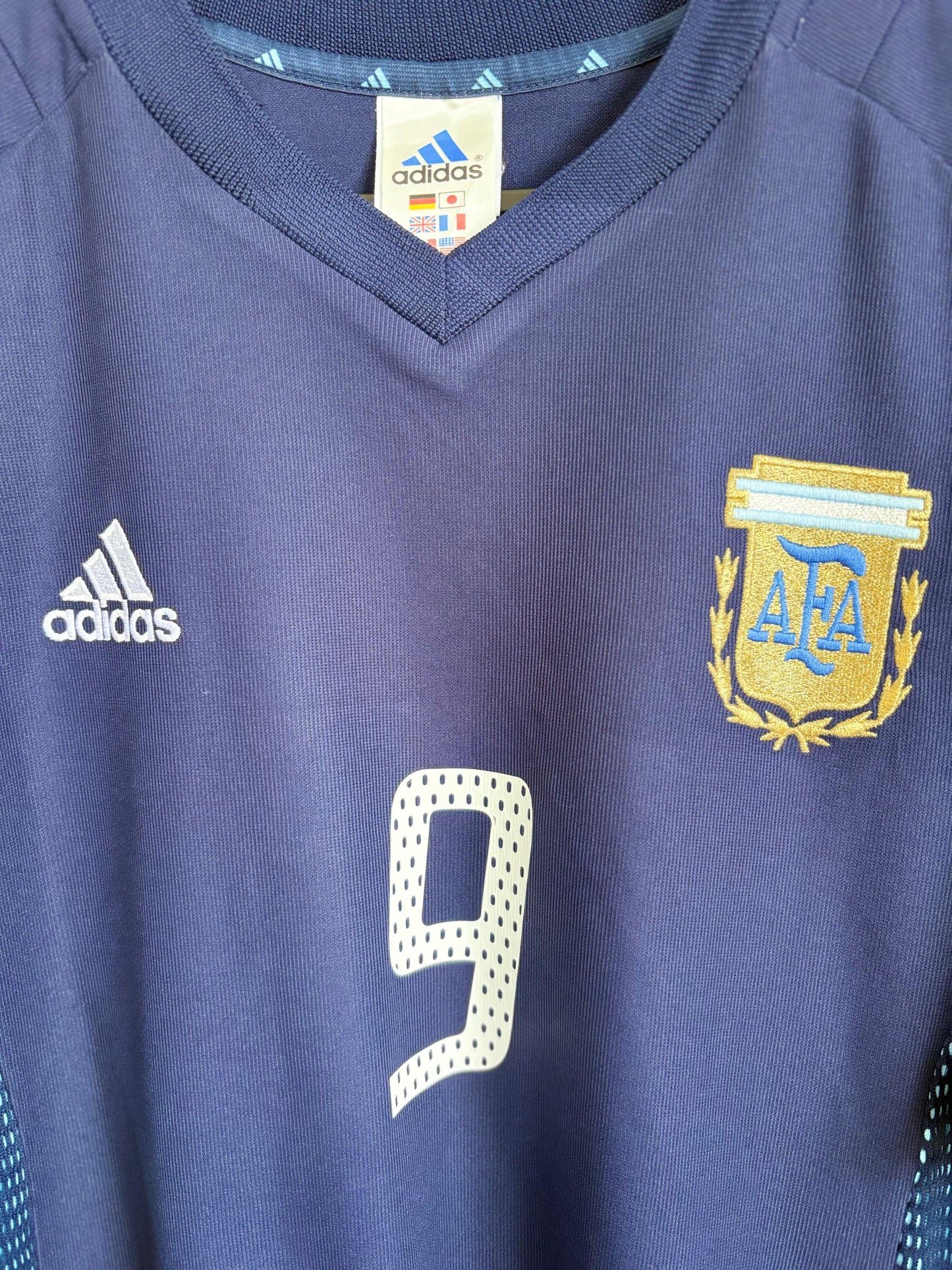 Original Argentina 2002 Away - Batistuta #9 Size M/L