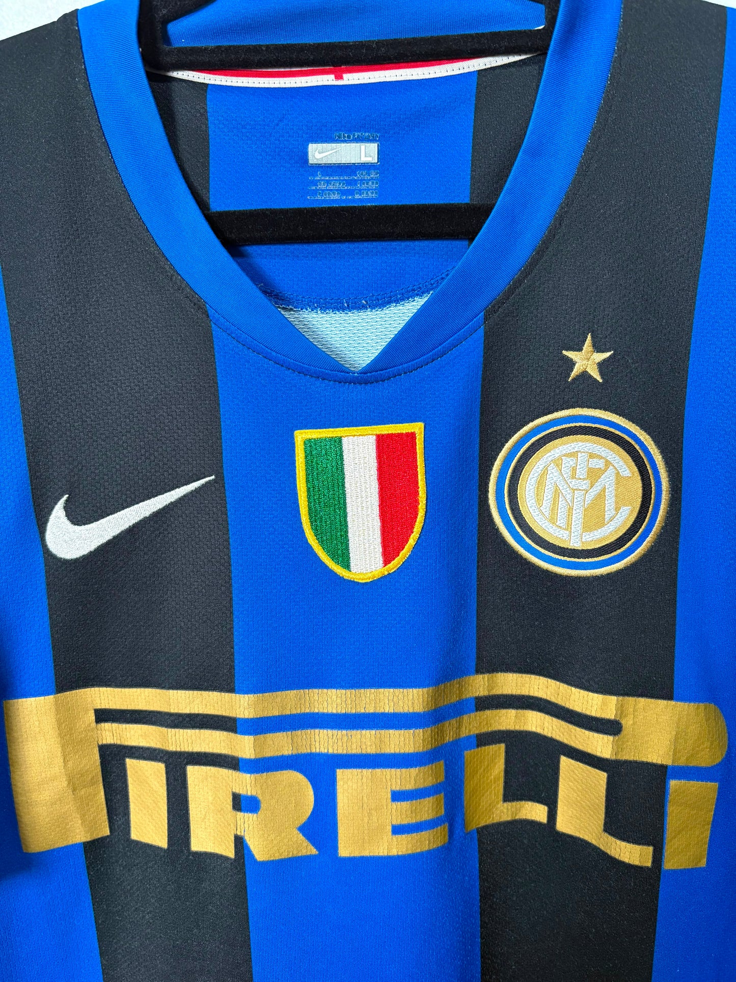 Original Inter Milan 2008/09 Home - J.Zanetti Size L