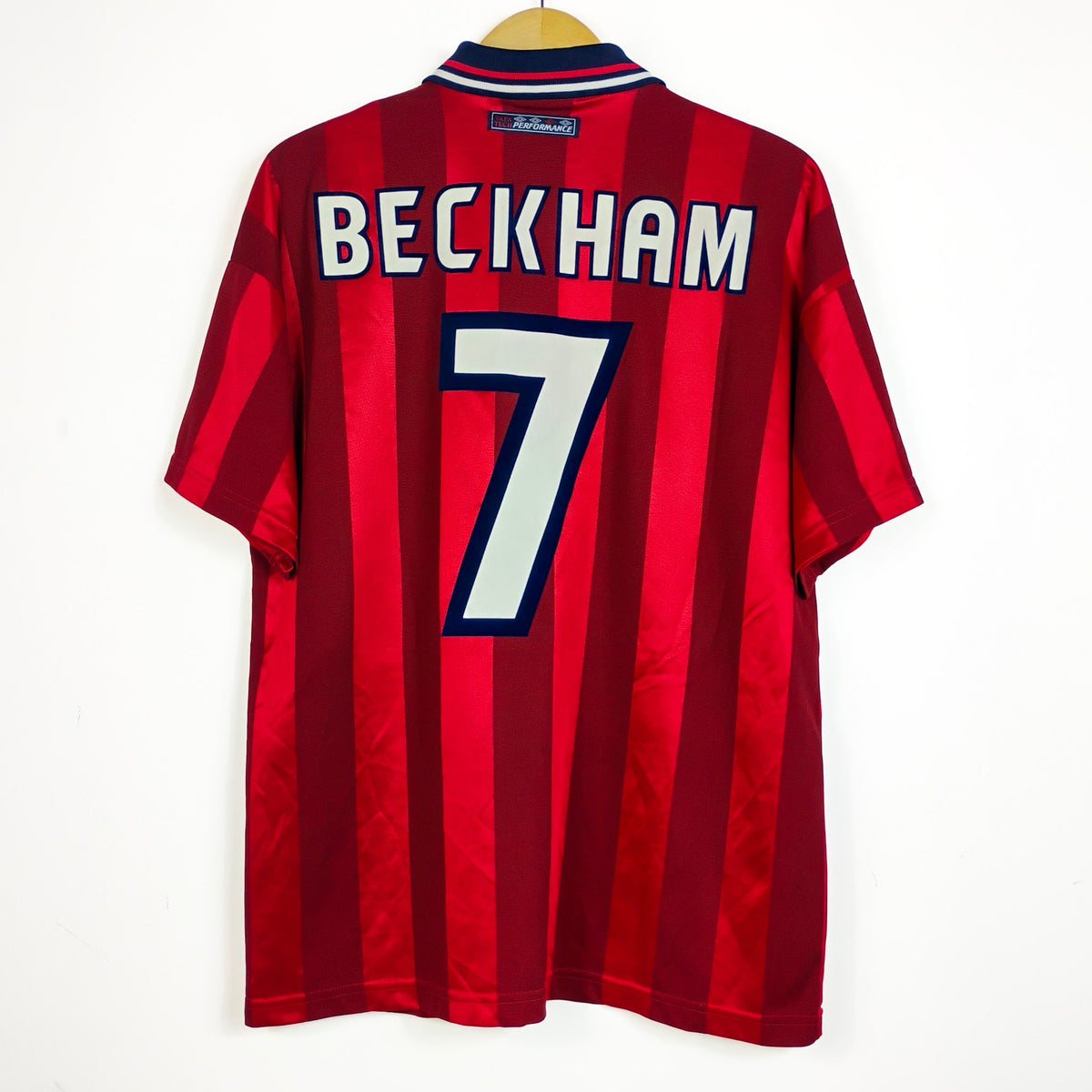 Original England 1997/99 Away - Beckham #7 Size L