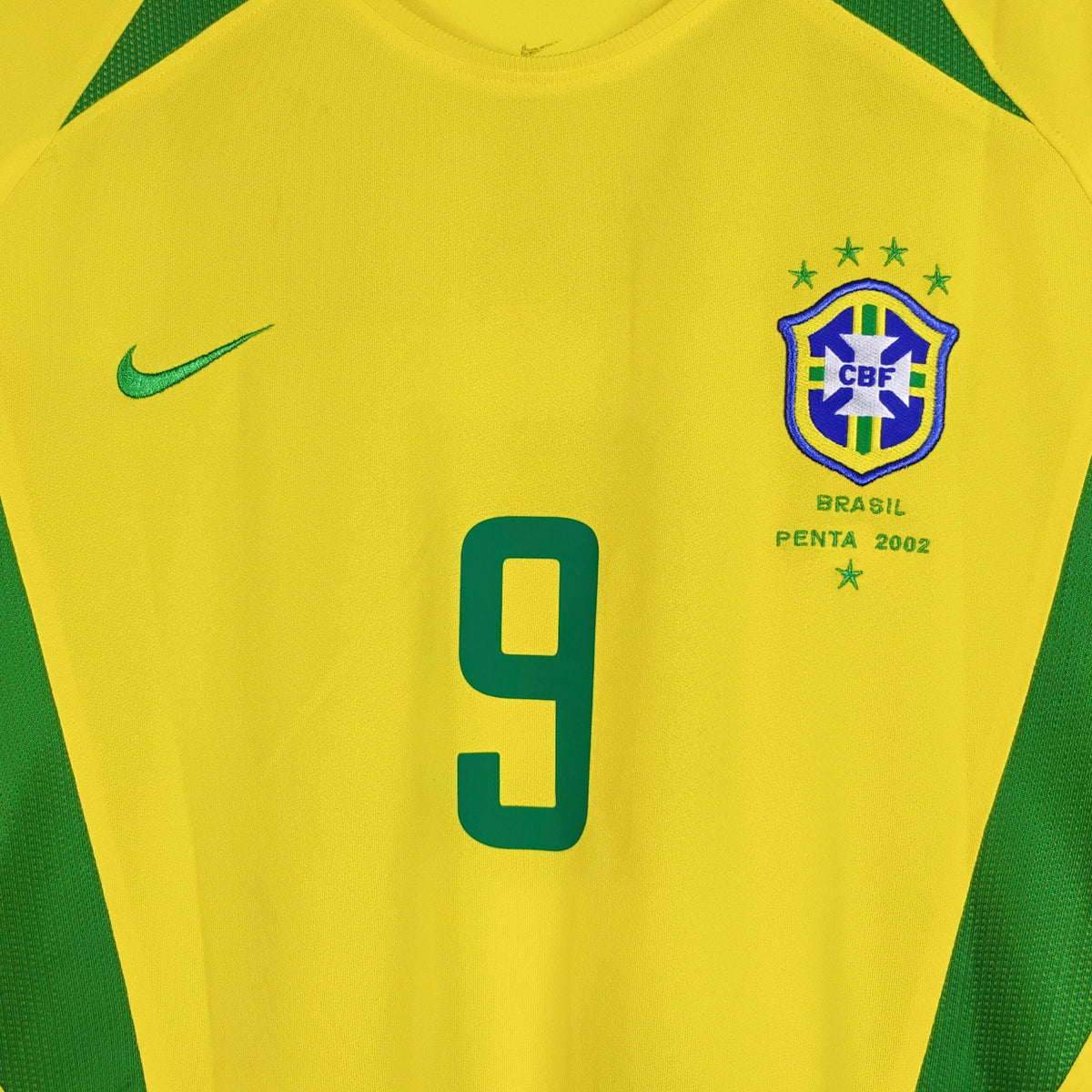Original Brazil 2002 Home - Ronaldo #9 Size M