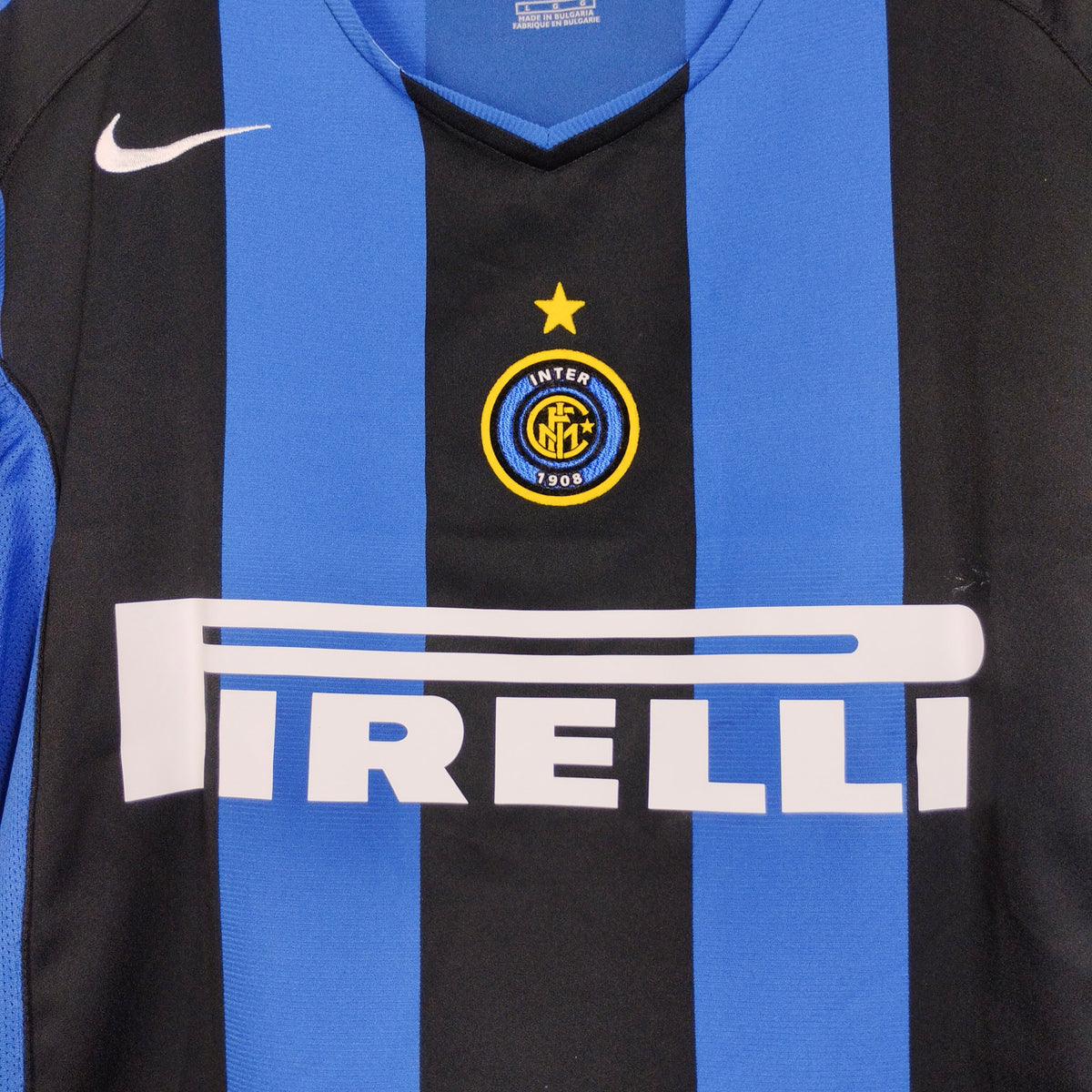 Original Inter Milan 2004/05 Home - Adriano #10 Size L