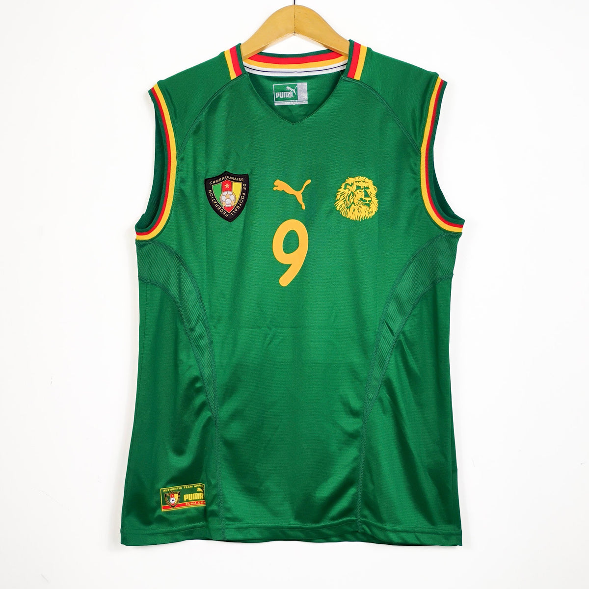 Original Cameroon 2002 Home - Eto'o #9 Size L fit M