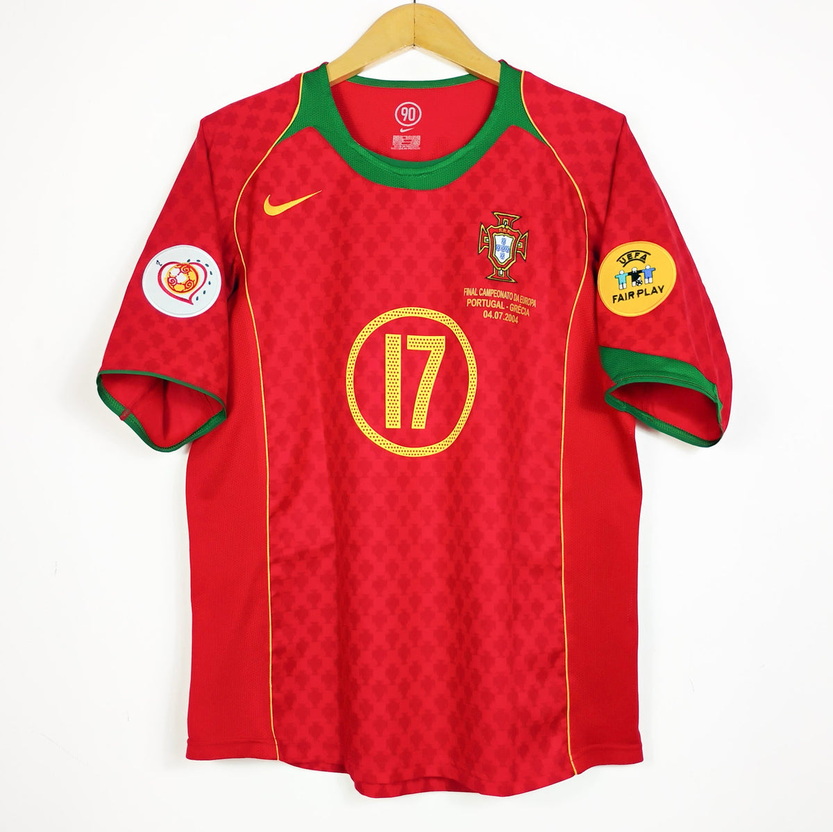 Original Portugal 2004 Home - Cristiano Ronaldo #17 Size M