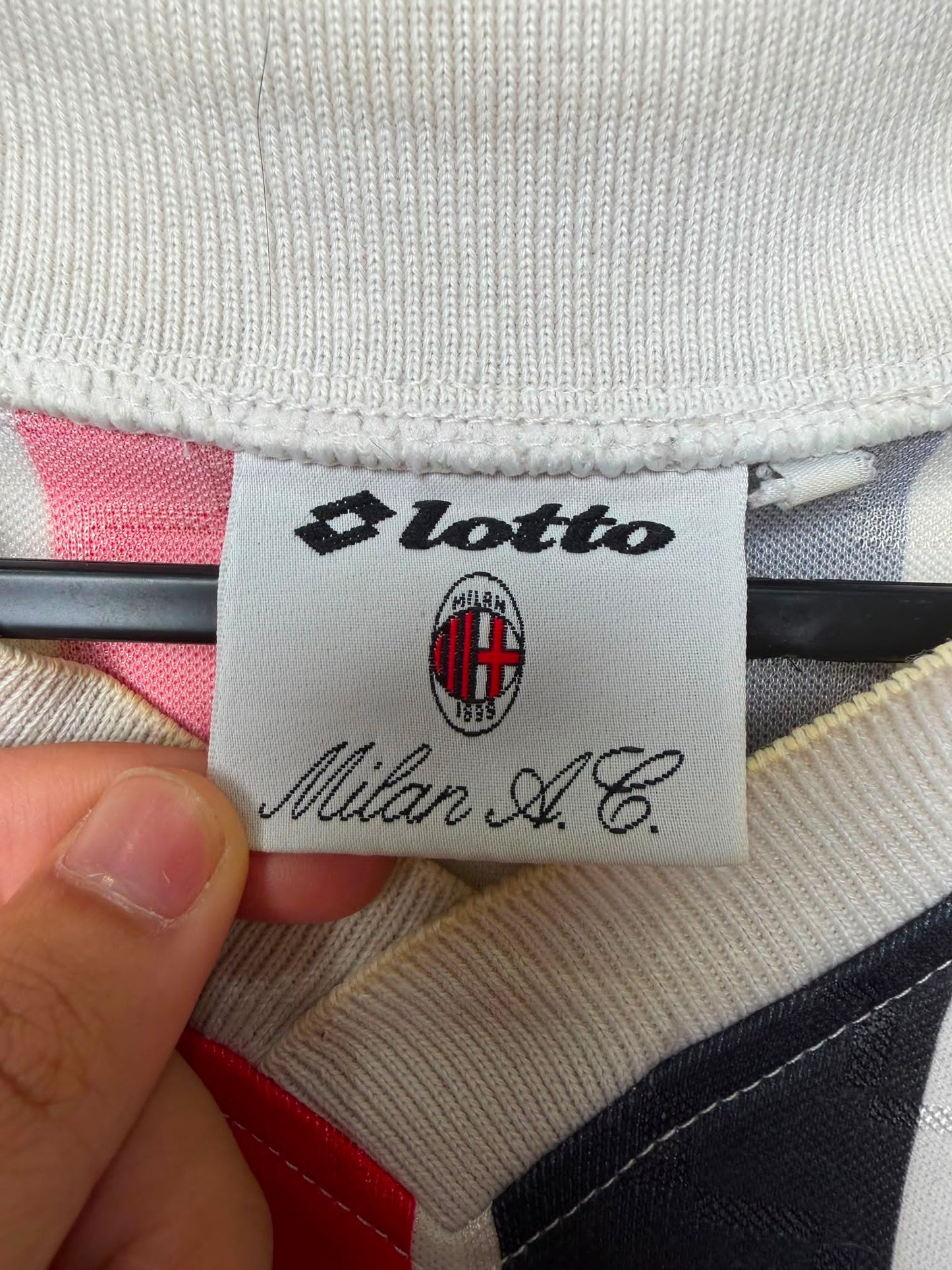 Original AC Milan 1995/96 Away - Lentini #7 Size L