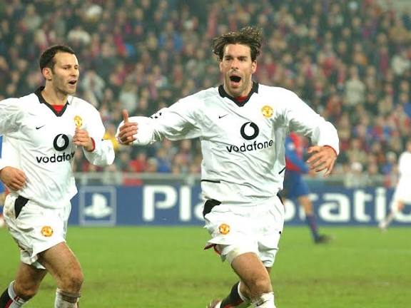 Original Manchester United 2002/03 Away - Nistelrooy #10 Size L (Long Sleeve)