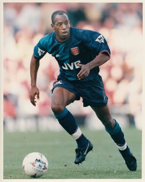 Authentic Arsenal 1995/96 Away - Wright #8 Size M