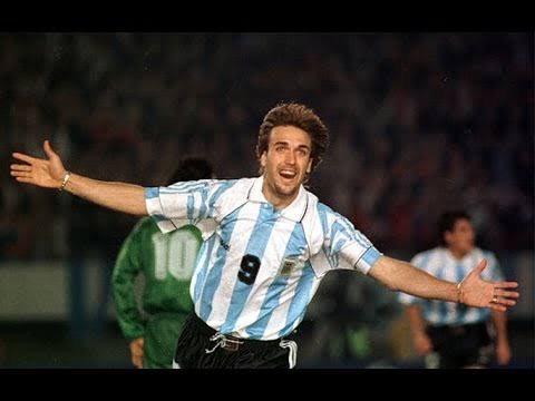 Original Argentina 1996 Home - Batistuta #9 Size L