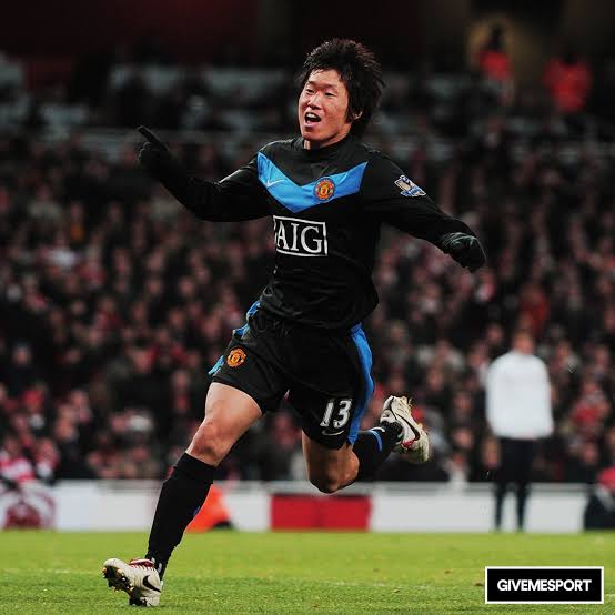 Original Manchester United 2009/10 Away - Park Ji Sung #13 Size XXL (Long Sleeve)