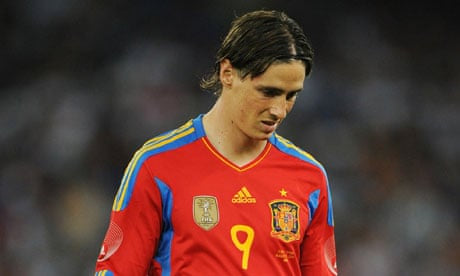 Original Spain 2010/11 Home - Torres #9 Size L