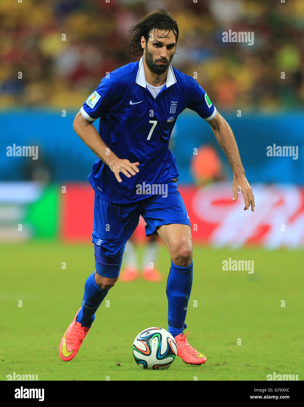 Original Greece 2014 Away - Samaras #7 Size S (Player Issue)