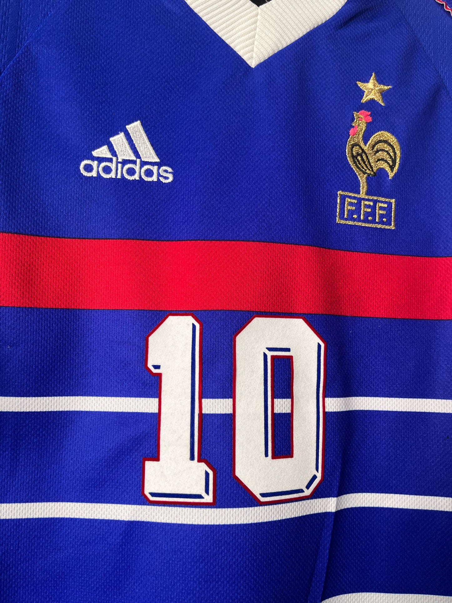 Authentic France 1998 Home - Zidane #10 Size M