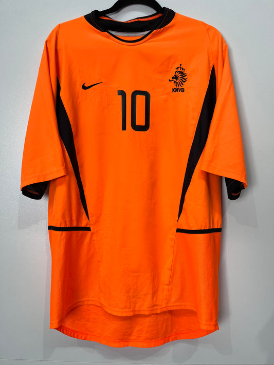 Authentic Netherlands 2002 Home - Bergkamp #10 Size XL