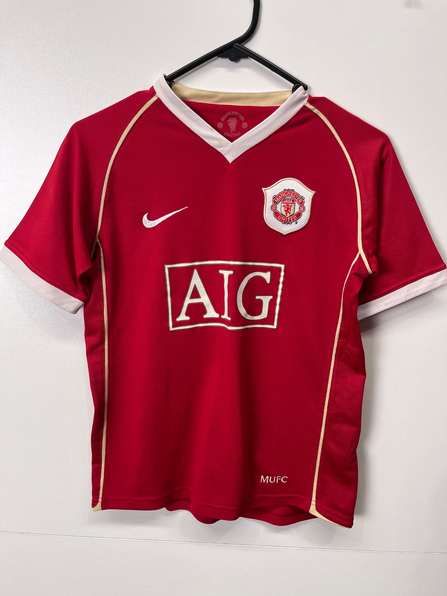 Authentic Manchester United 2006/07 Home - Ronaldo #7 Size Kids (8-10 years old)