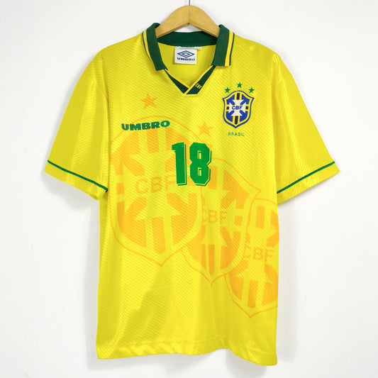 Authentic Brazil 1994 Home - Ronaldo #18 Size L