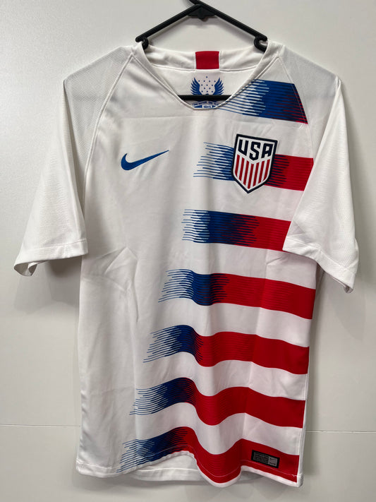 Authentic USA 2018 Home - Pulisic #10 Size M