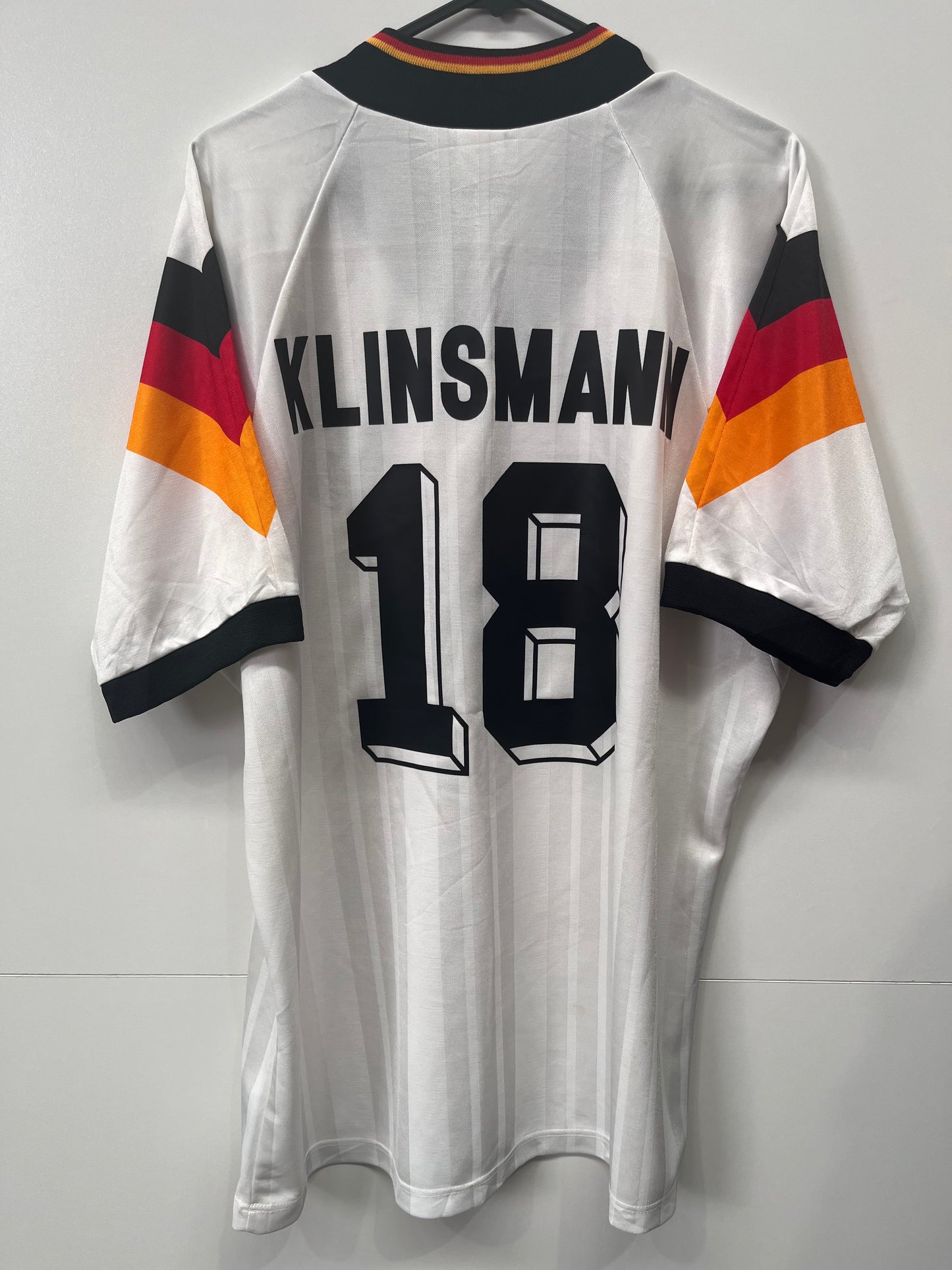 Authentic Germany 1992 Home - Klinsmann #18 Size L