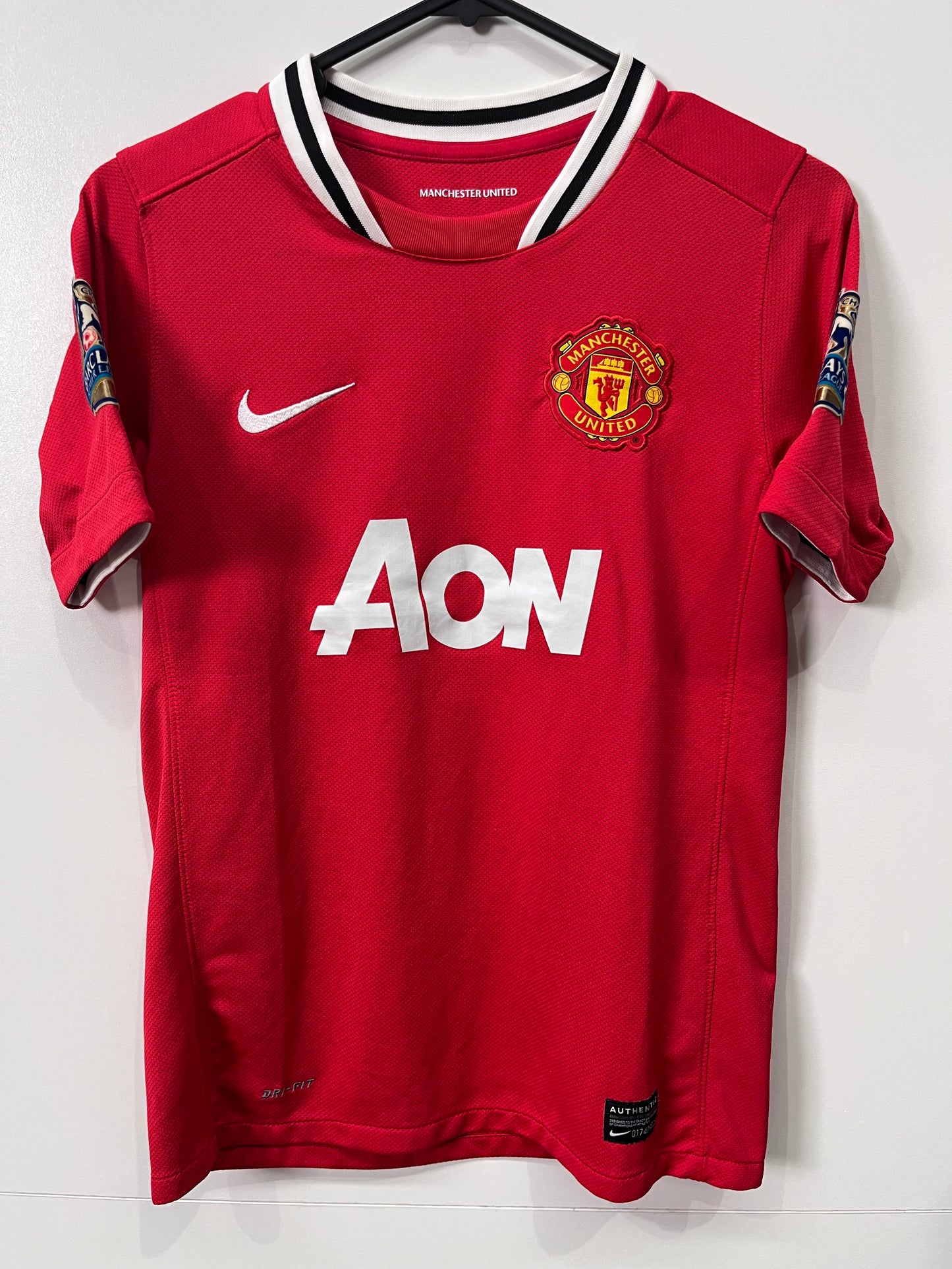 Authentic Manchester United 2011/12 Home - Nemanja Vidic #15 (Boys)